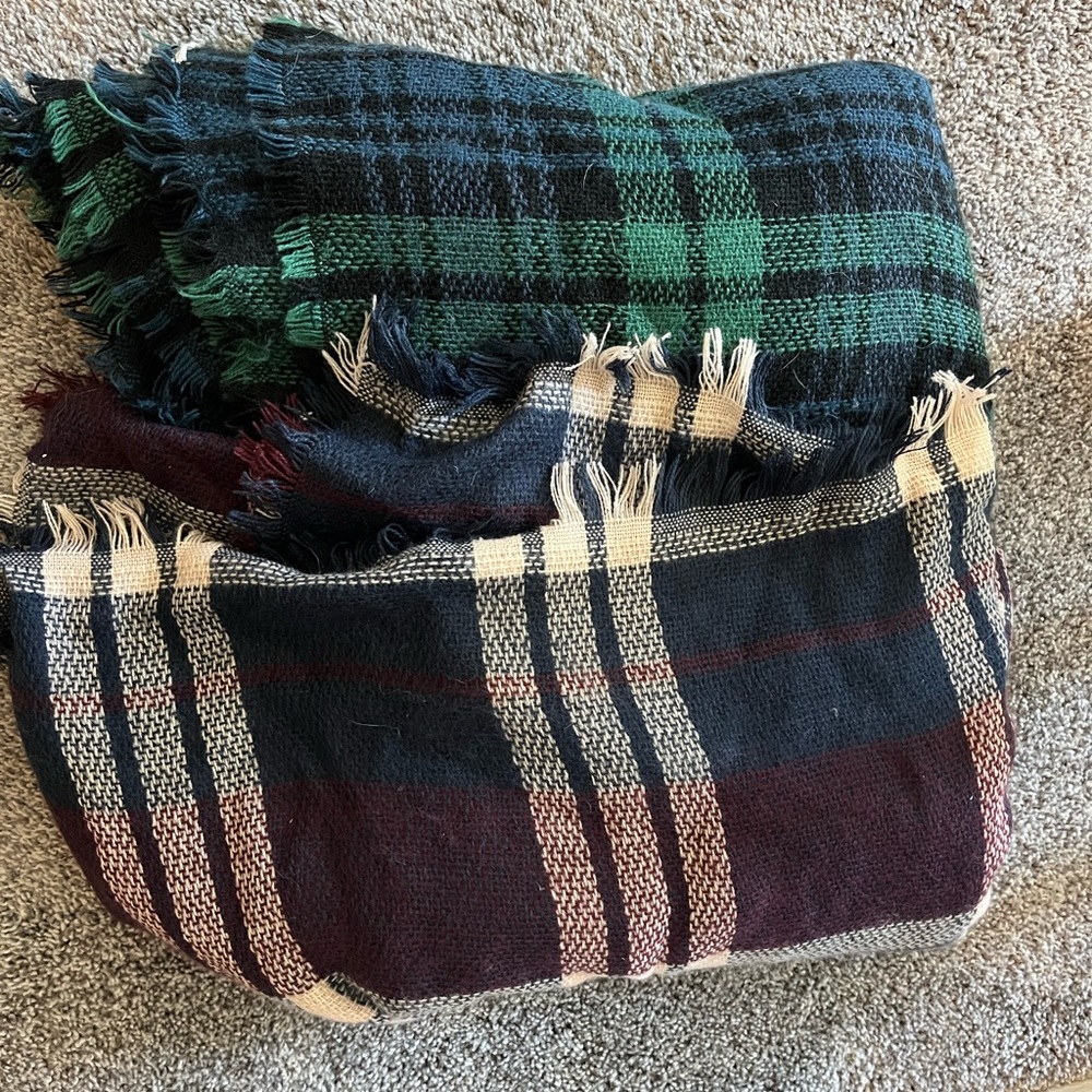 Fall plaid scarf bundle - 2 scarfs (ModCloth and another brand)